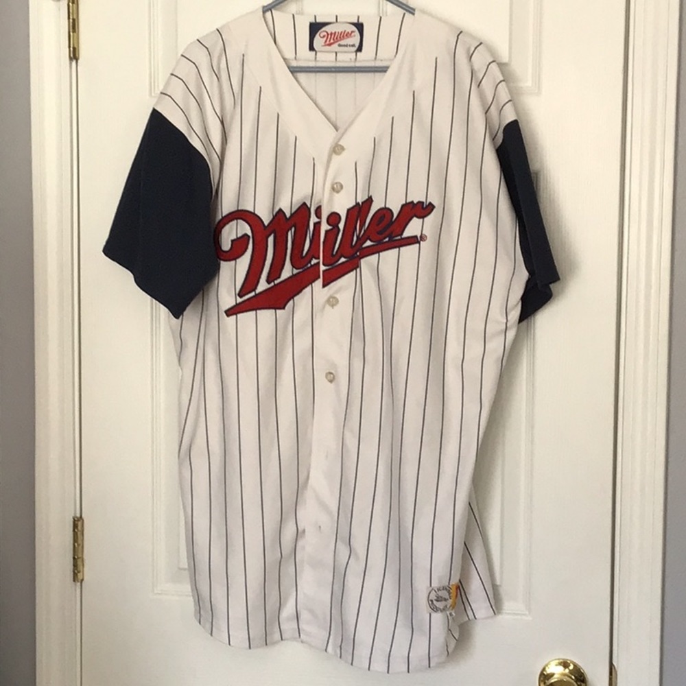 Miller button-up baseball jersey